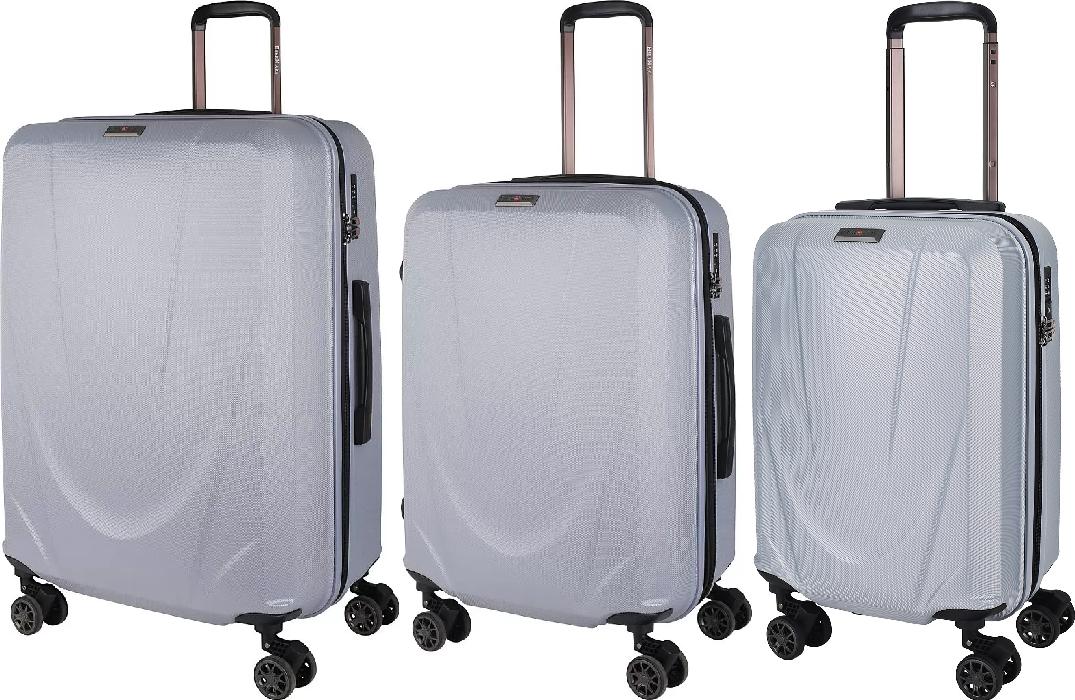 Комплект из 3-х чемоданов Eberhart Drive L/M/S (04D-008-420/424/428, Silver)
