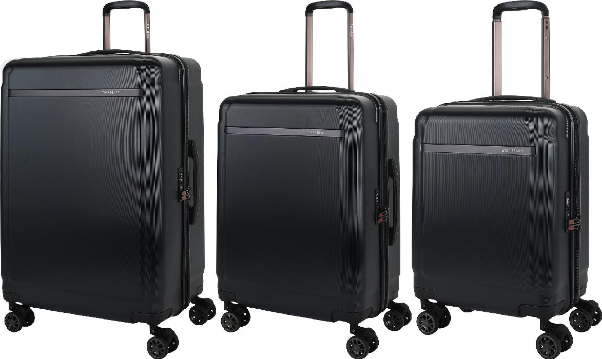 Комплект из 3-х чемоданов Eberhart Craft L/M/S (08C-009-420/424/428, Black)