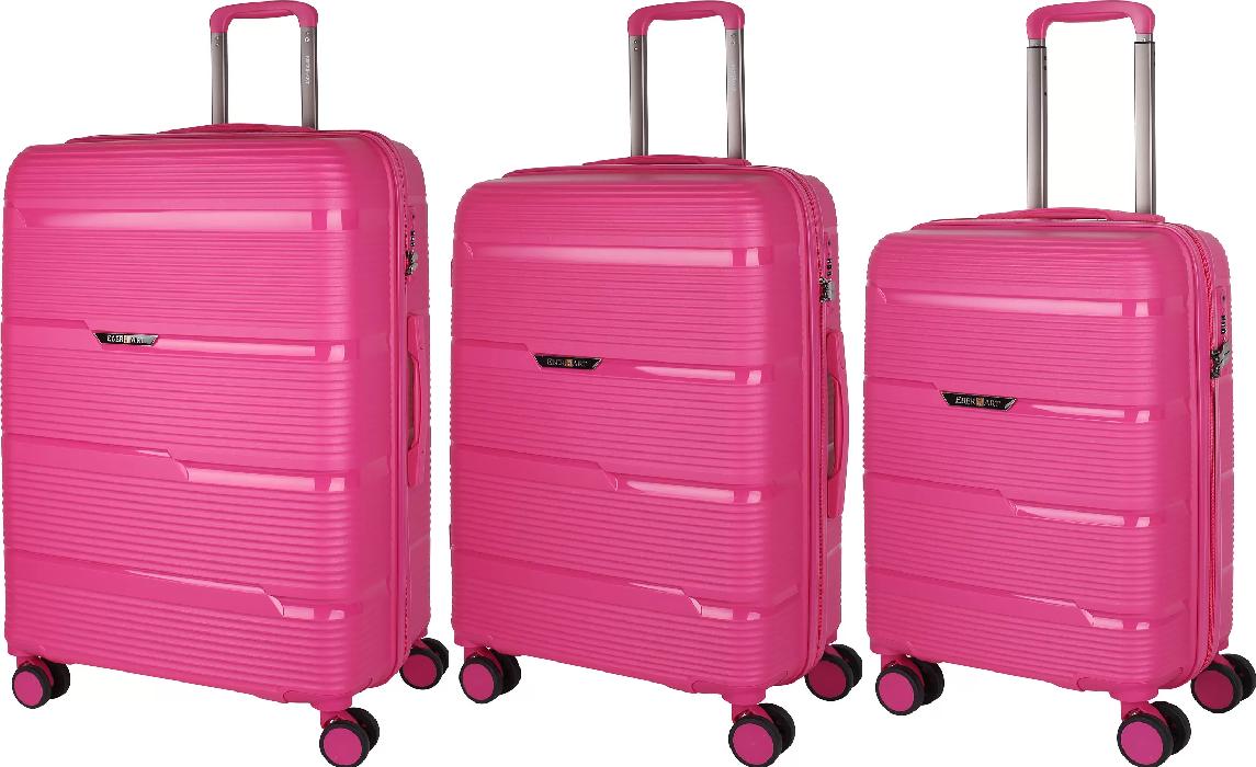 Комплект из 3-х чемоданов Eberhart Bliss L/M/S (47B-038-420/424/428, Pink)