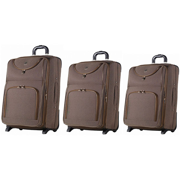 Комплект чемоданов 4 ROADS 02WGI-6 20-24-28 (02WGI-6 20-24-28, Кофе)