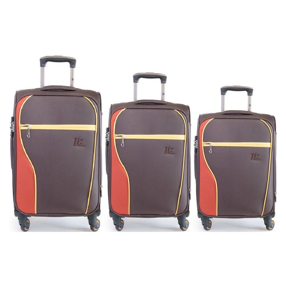 Комплект чемоданов 4 ROADS 6078 20-24-28 (6078, Шоколад)