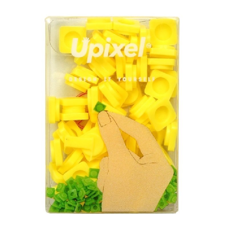 Пиксельные фишки Маленькие WY-P002 Однотонные (80135U, Банановый желтый)