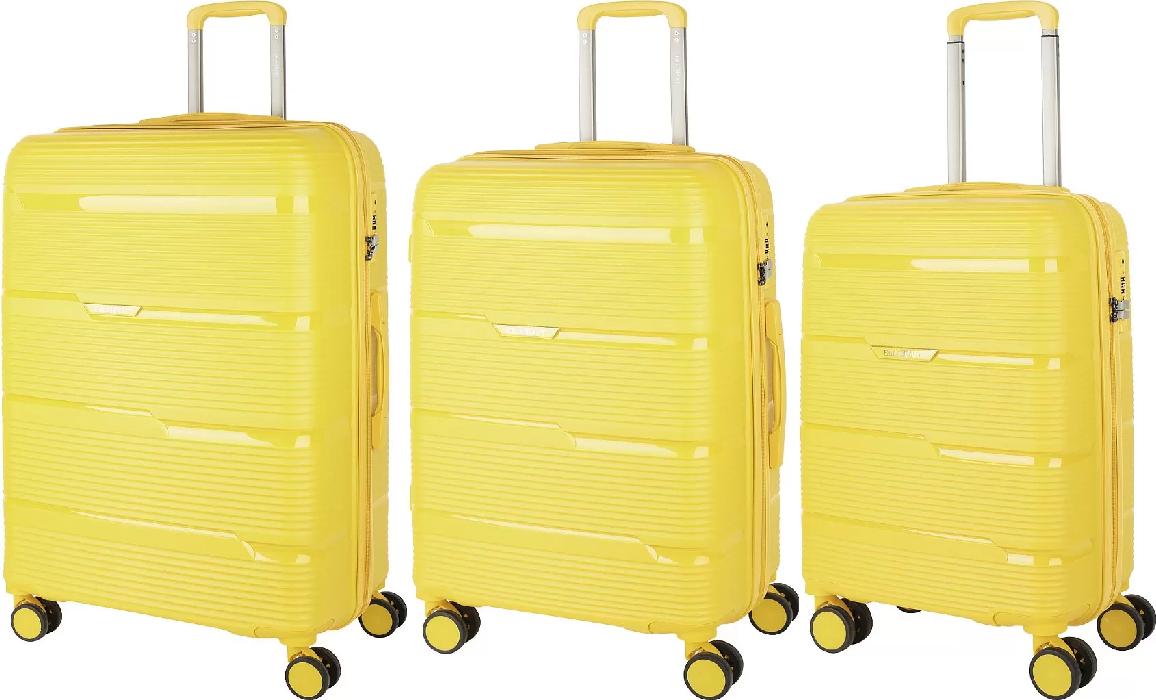 Комплект из 3-х чемоданов Eberhart Bliss L/M/S (47B-006-420/424/428, Yellow)