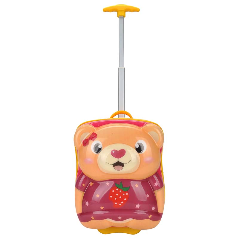 Детский чемодан Bouncie Розовый мишка 37 см