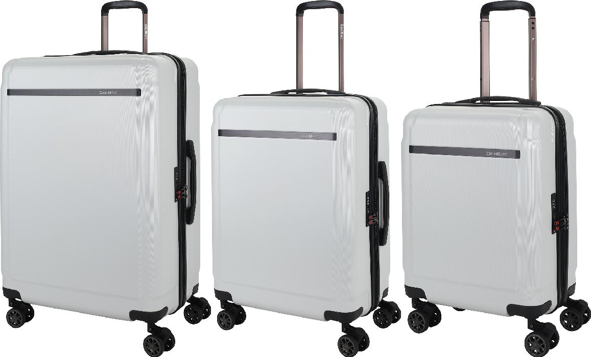 Комплект из 3-х чемоданов Eberhart Craft L/M/S (08C-008-420/424/428, Silver)